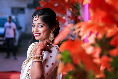 Portrait of an Indian Woman Smiling