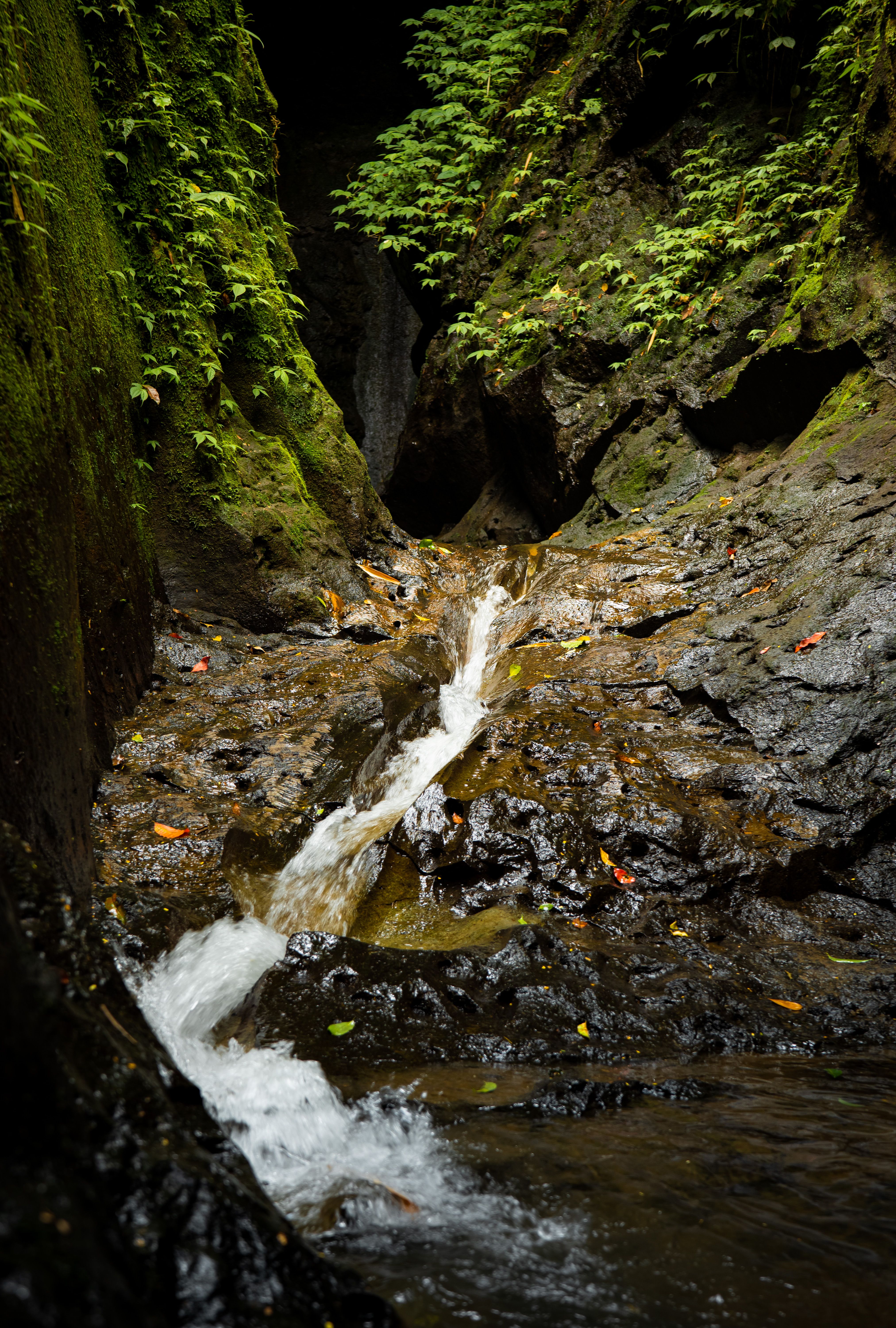 Waterfall Falling between Rocks · Free Stock Photo