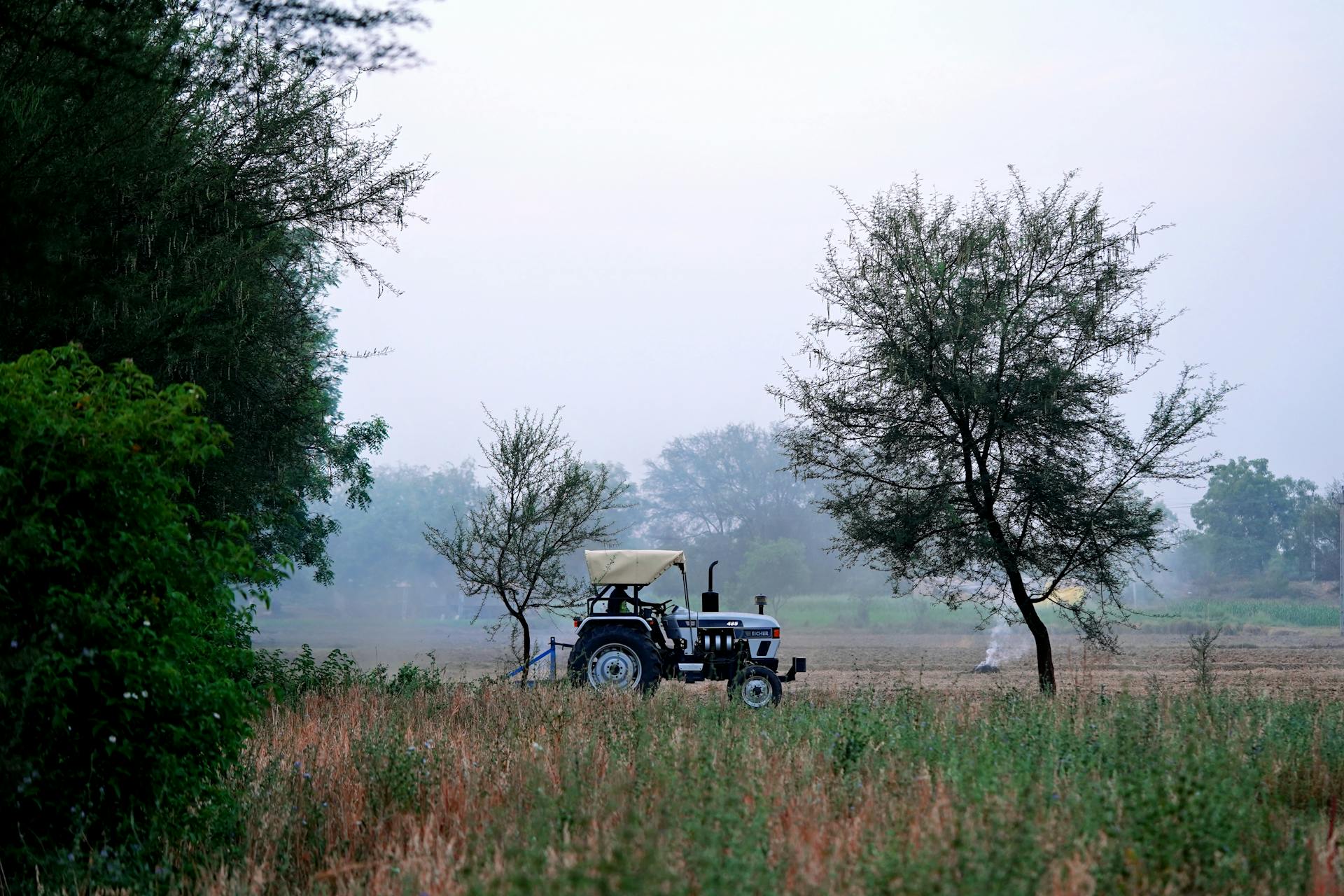 Tractor on a Field