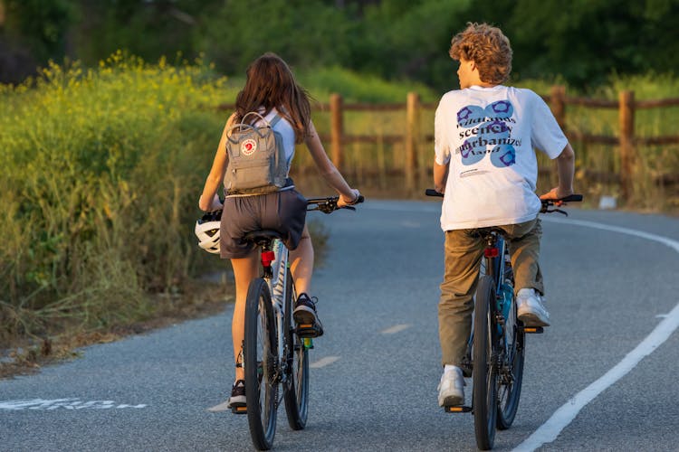 Couple Riding Bicycles