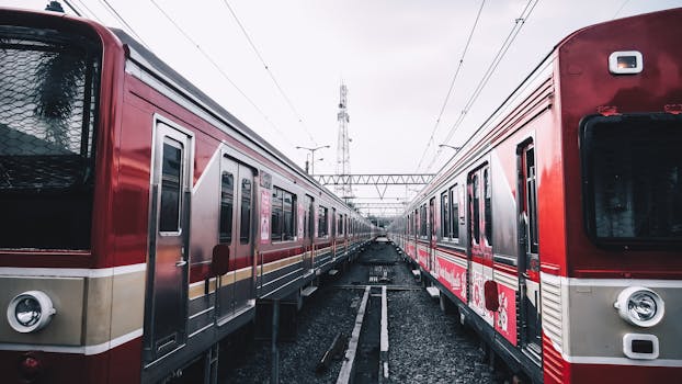 red detachable train