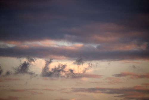 Free Beautiful sunset with dramatic clouds in Guaratuba, Brazil. A stunning natural evening scene. Stock Photo