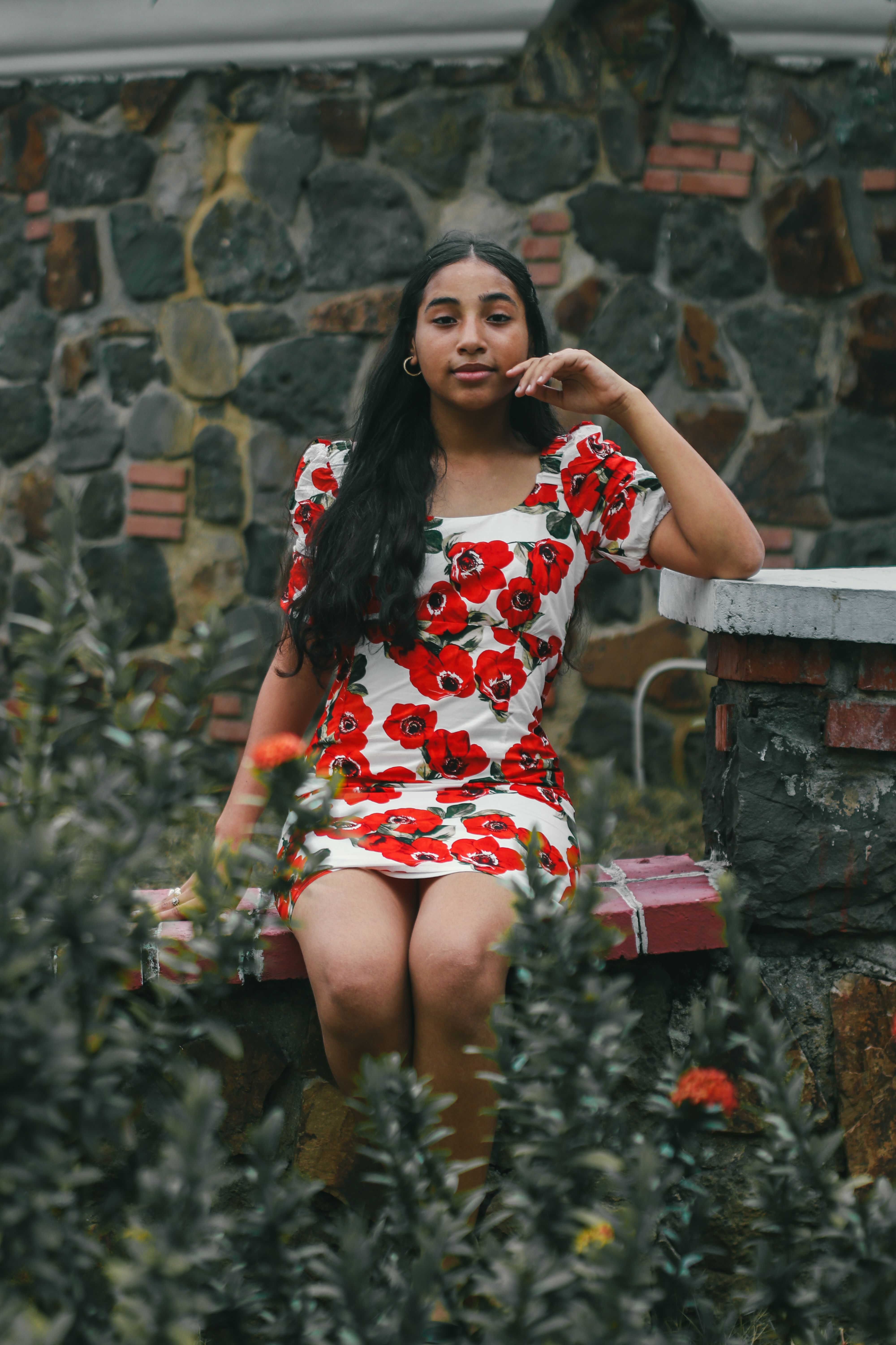 Vestido Floral Vermelho