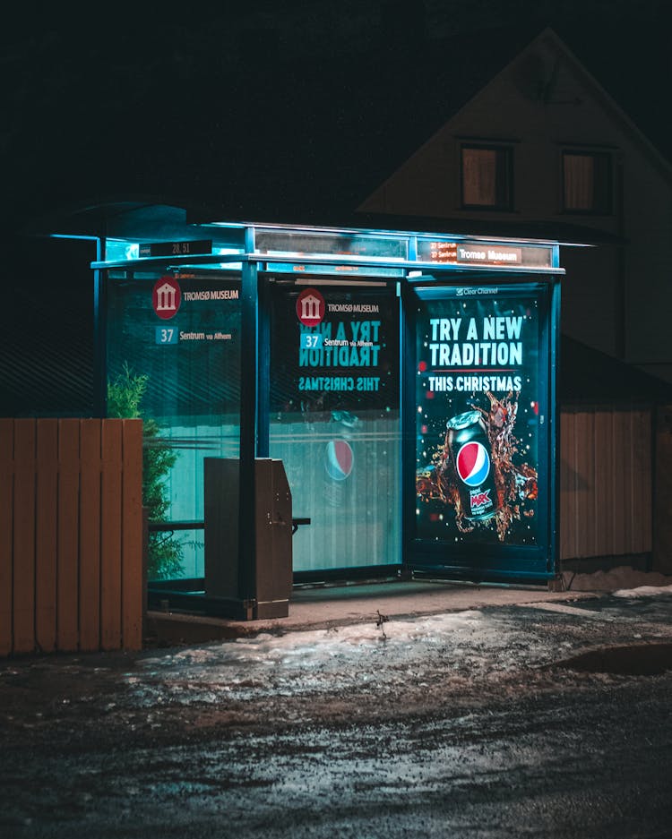 Black Waiting Shed