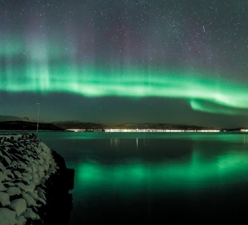 Δωρεάν στοκ φωτογραφιών με aurora borealis, αντανάκλαση, απόγευμα