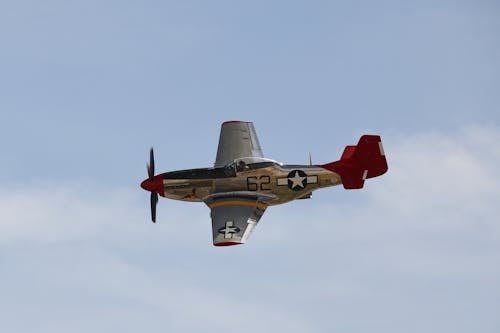 คลังภาพถ่ายฟรี ของ P-51 Mustang, กองทัพอากาศ, การบิน