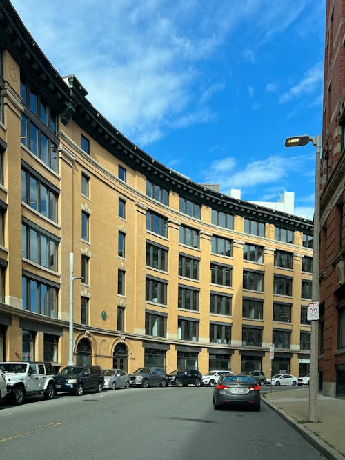 A Residential Building along the Street in City 