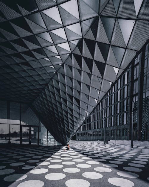 Fotos de stock gratuitas de arquitectura moderna, blanco y negro, futurista