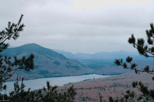 丘陵, 全景, 多雲的 的 免费素材图片