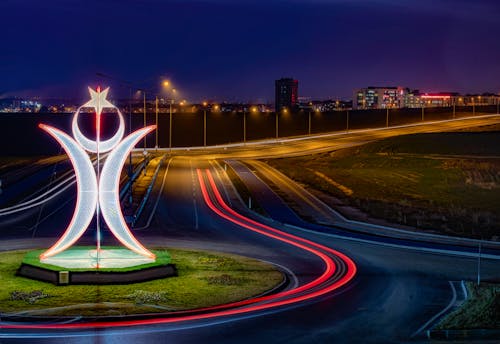 Roundabout at Night