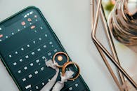 Wedding Rings on a Smartphone