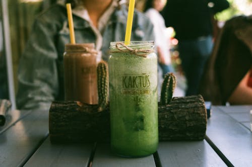 Green Beverage With Straw