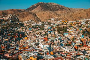 Colorful hillside townscape, photo by Jorge Acre on Pexels