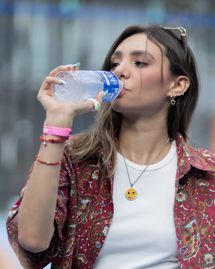 Woman Drinking Soda