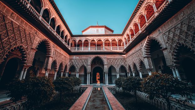 Alcázar palace at opening — Seville