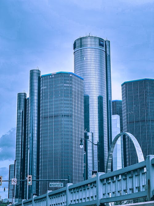 Modern Skyscrapers in City