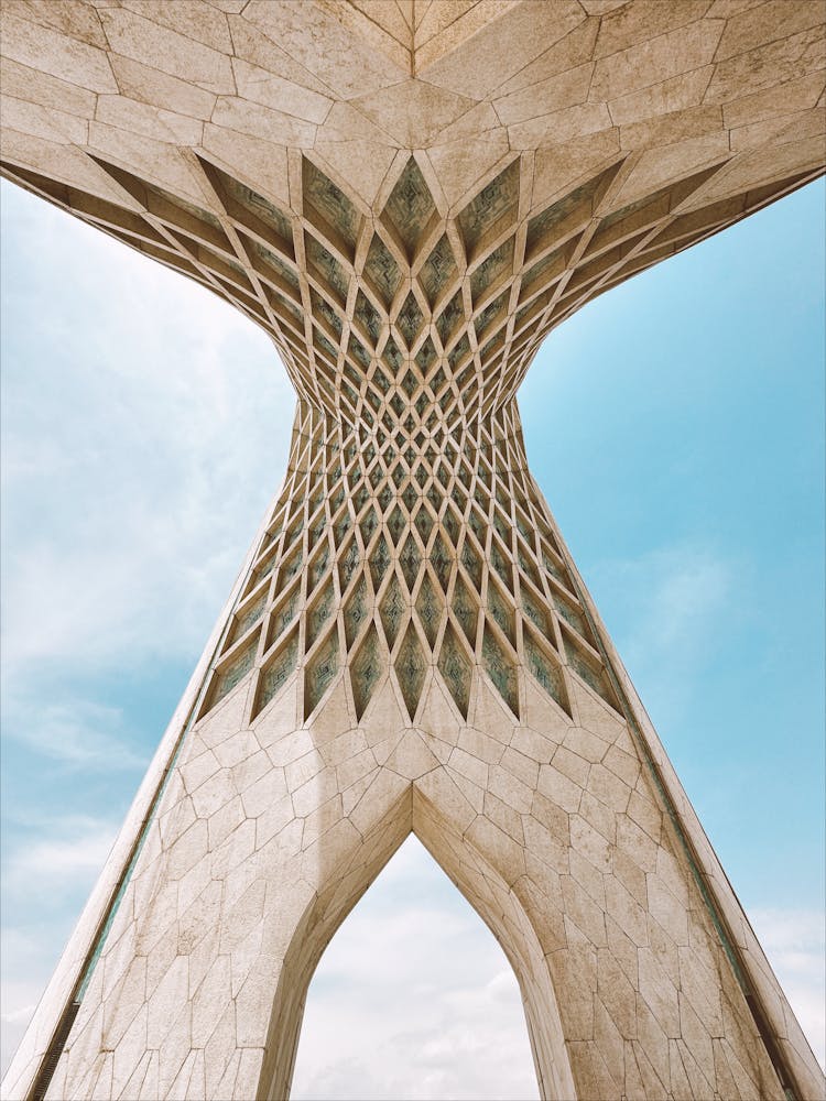 Wall Of Azadi Tower In Tehran