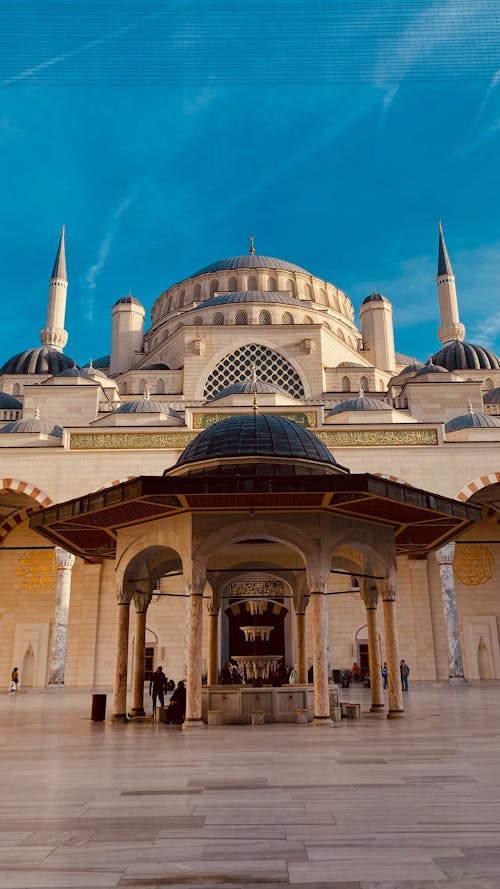 Kostenloses Stock Foto zu blaue moschee, hof, islam