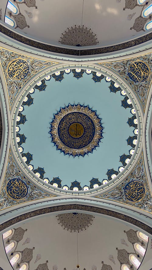 Ornate Dome in a Mosque 