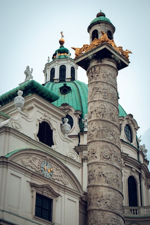 คลังภาพถ่ายฟรี ของ karlskirche, คาทอลิก, จุดสังเกต