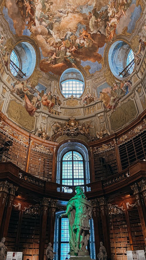 Gratis stockfoto met attractie, barokke architectuur, bibliotheek