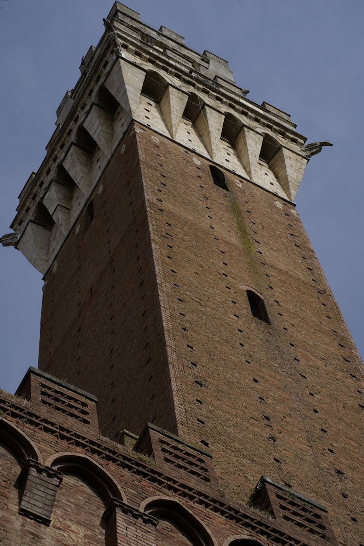 Mangia Tower In Siena In Italy