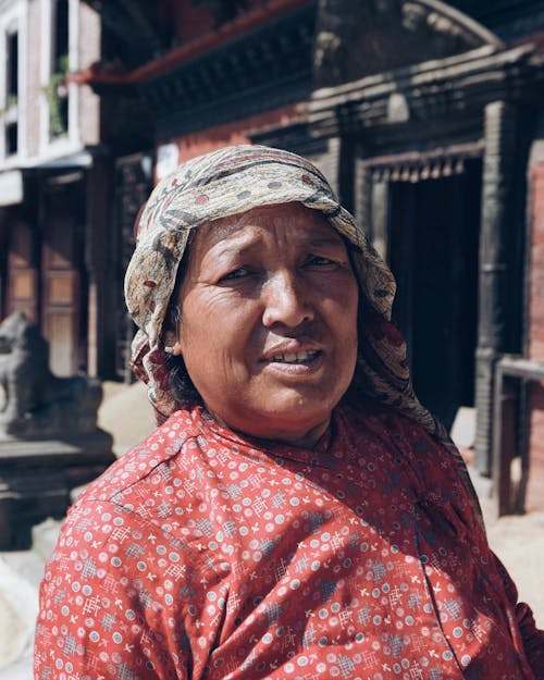 Portrait of Woman in Shawl