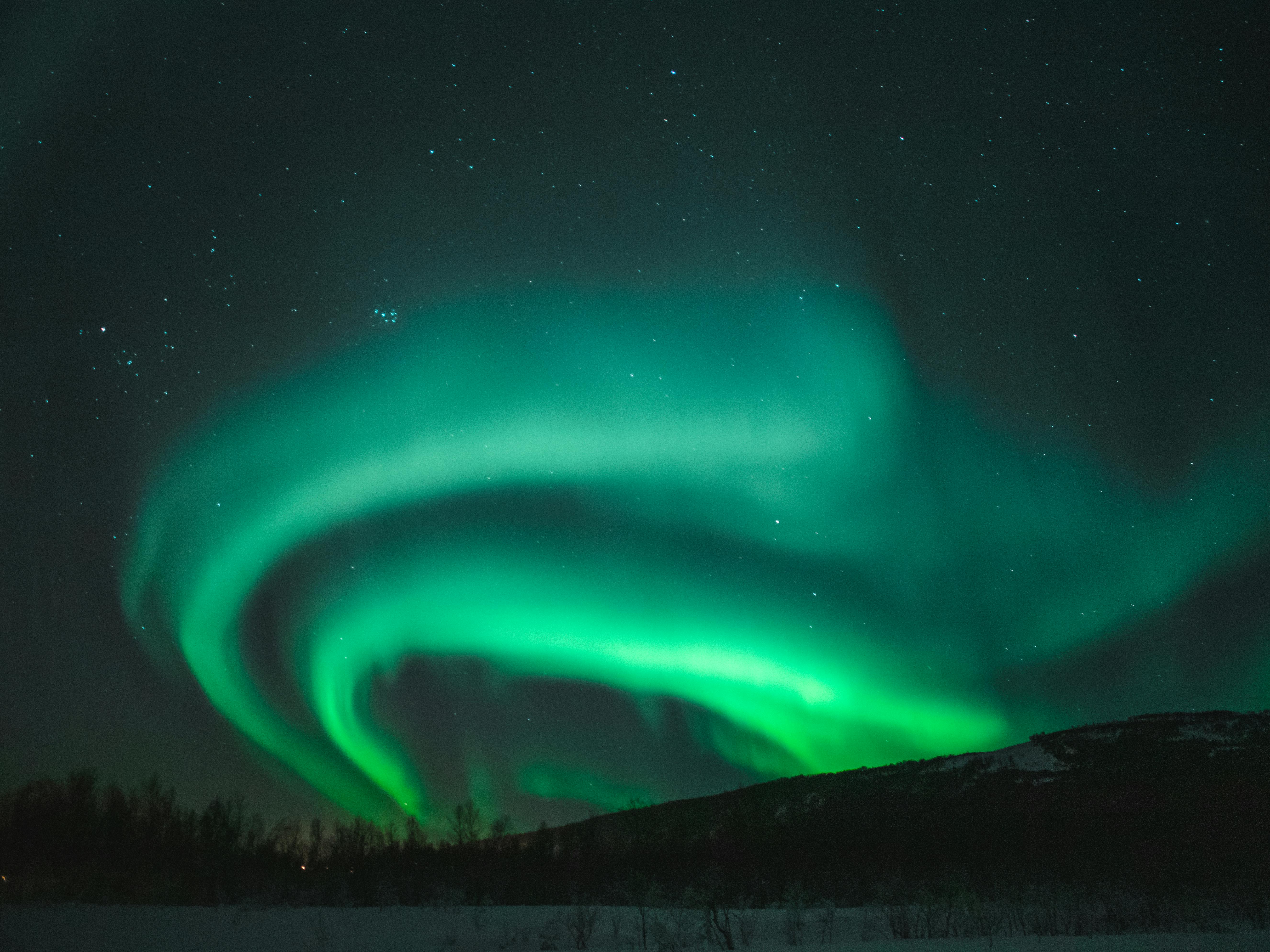 Foto de stock gratuita sobre astronomía, Aurora boreal, auroras boreales