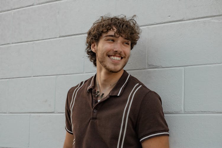 Smiling Man With Short Hair