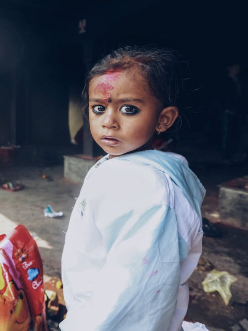 Girl After Holi Ceremony