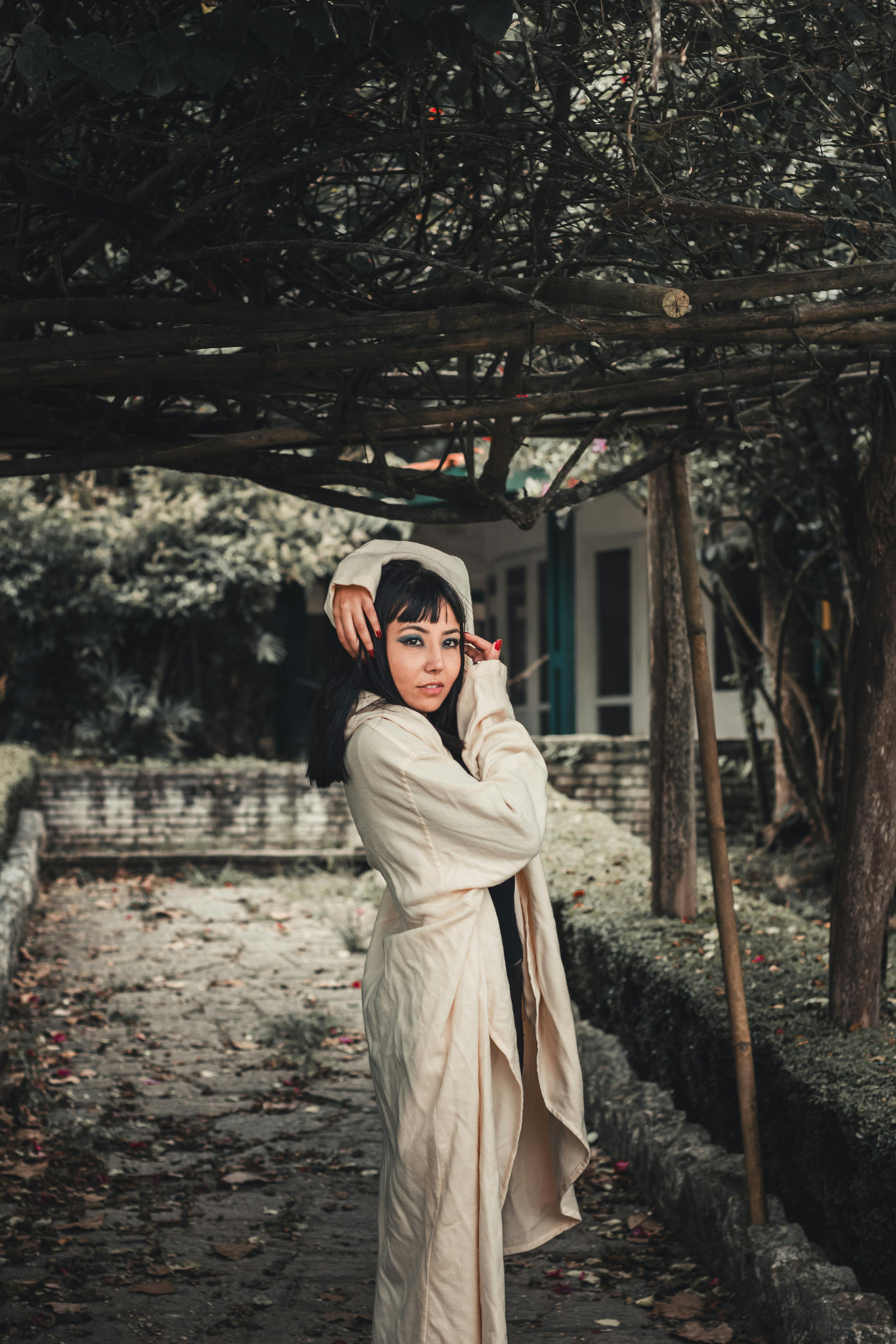 Braless Woman in Robe · Free Stock Photo