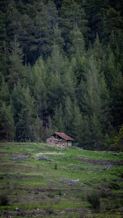 A Broken House in a Mountain Valley 