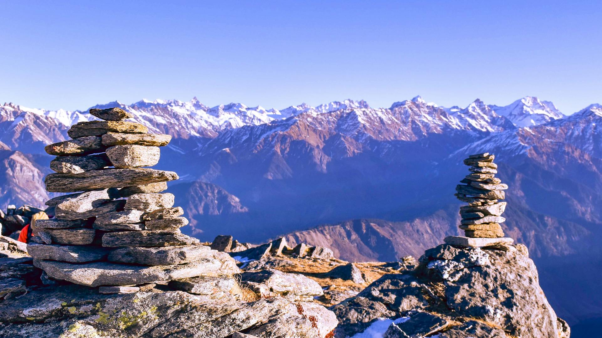 View of Mountaintop Cairns