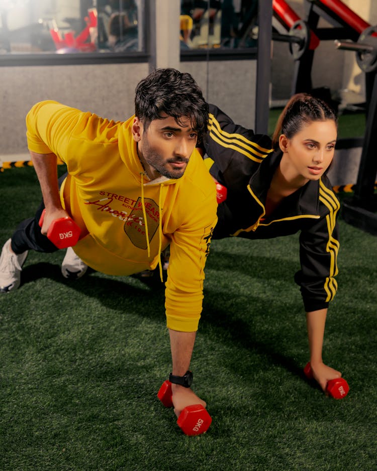 Couple Exercising Together