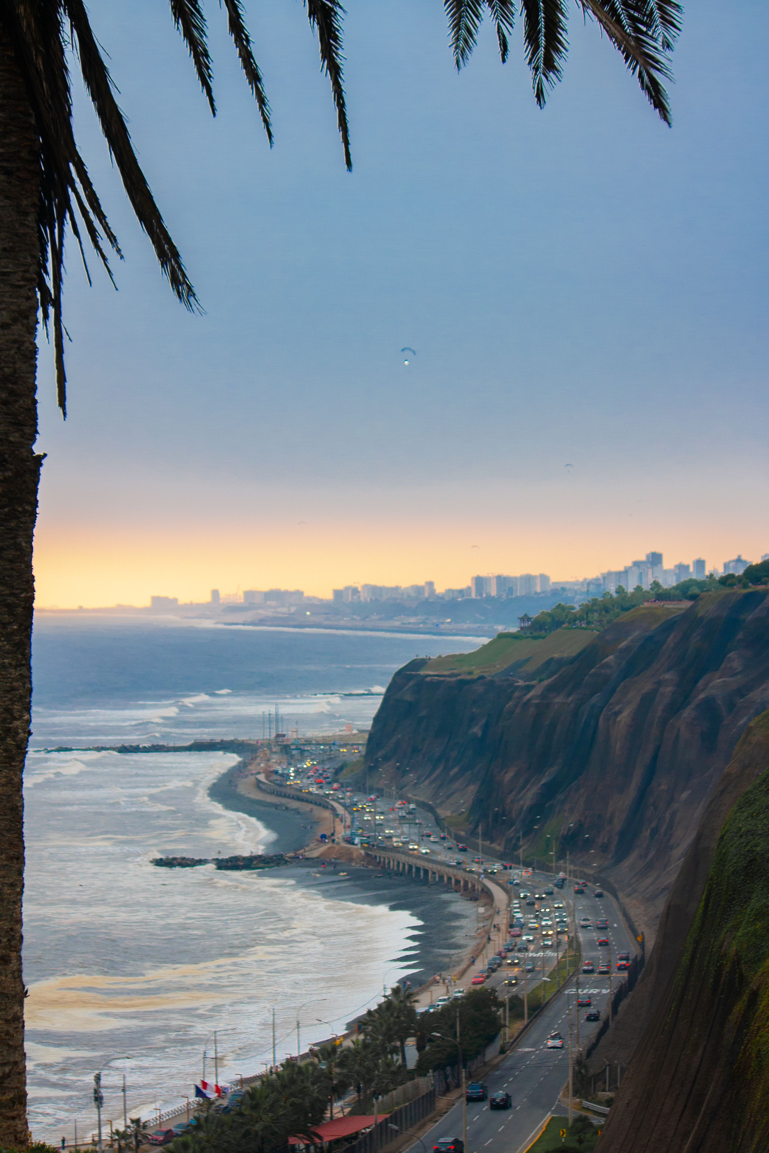 Coastline at Sunset in Lima, Peru · Free Stock Photo