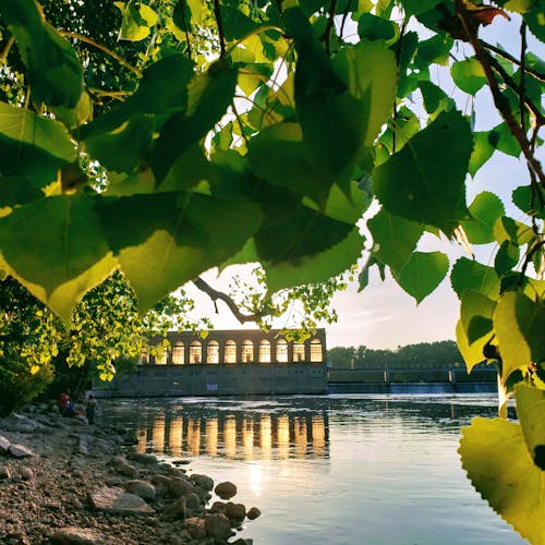 Dam on River