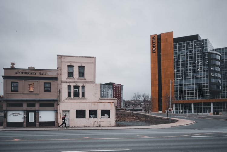 Empty Streets Of The City St. John In Canada