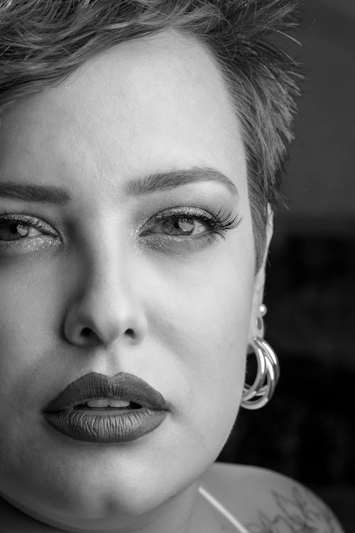 Close-up Portrait of a Young Woman 