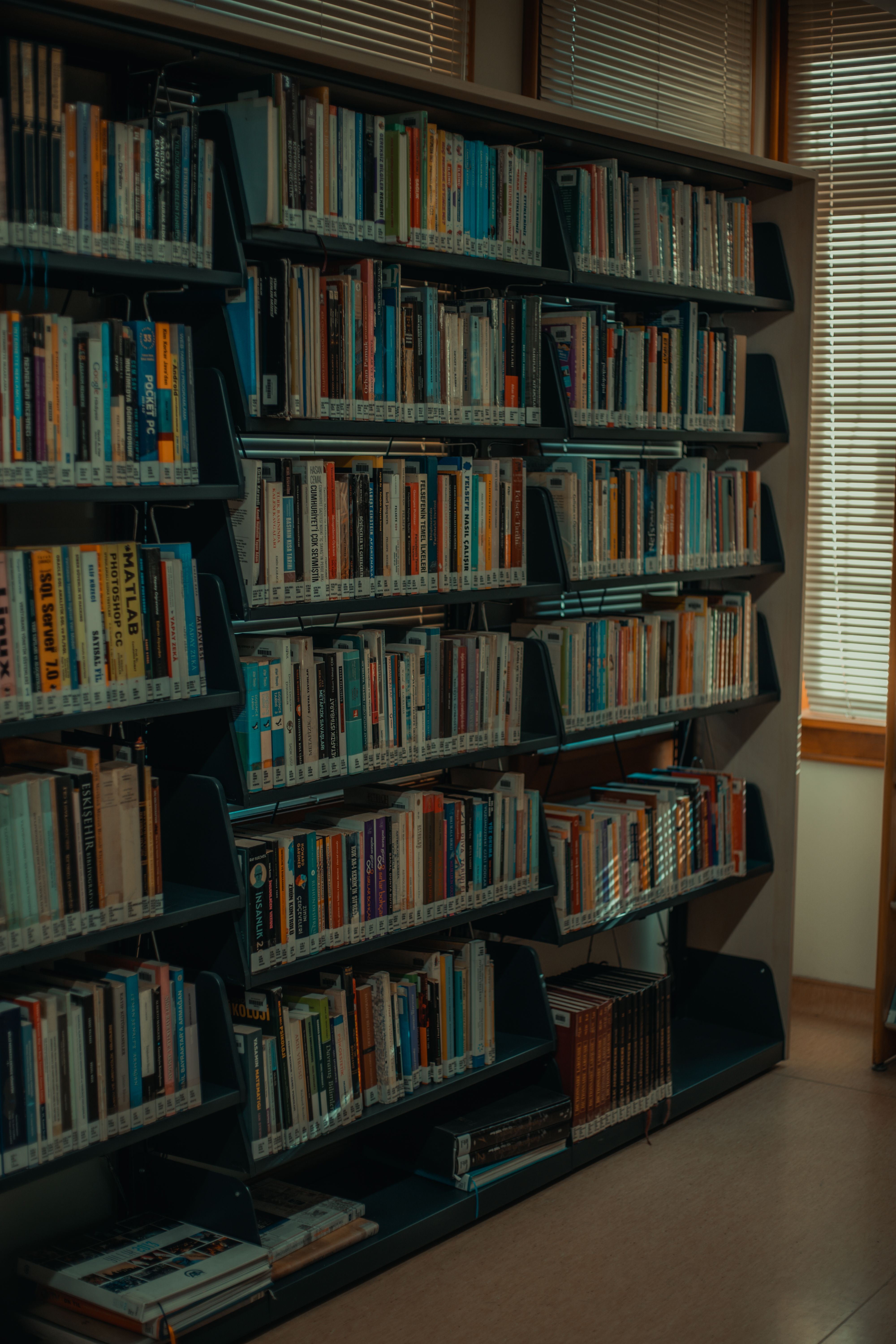 Books on Shelves in Library · Free Stock Photo