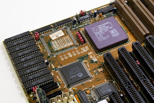 Close-up of a Computer Motherboard 