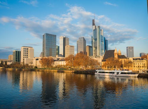 Frankfurt City River Side High Rises