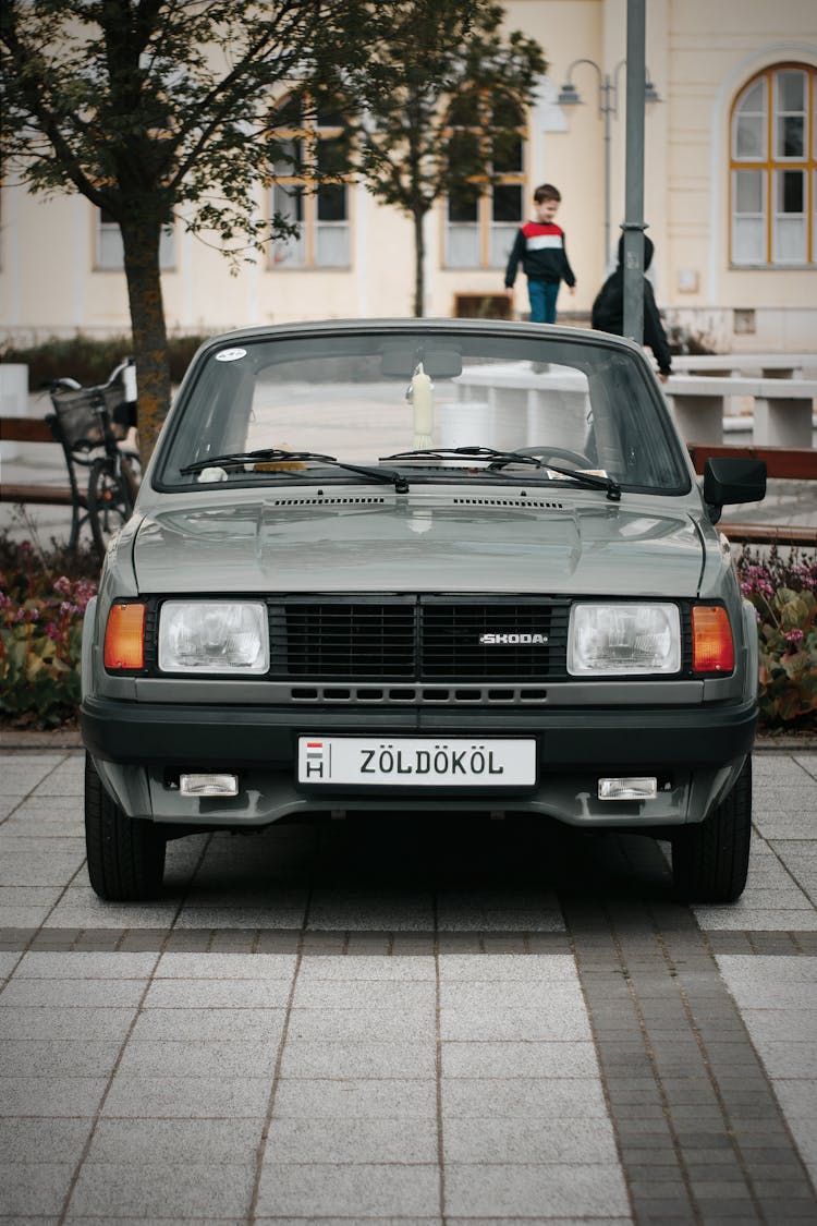 Vintage Skoda 742 On A Parking Lot 