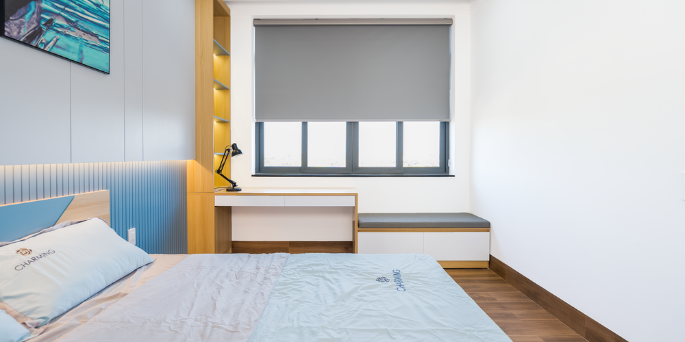 Làm mới phòng làm việc với rèm cầu vồng thời thượng - Tạo phong cách hiện đại cho không gian làm việc