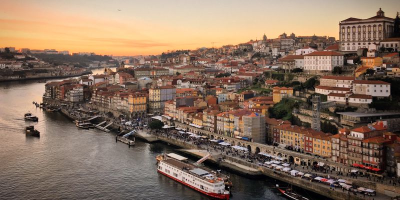 Oporto al atardecer