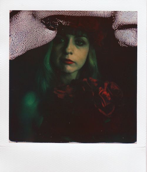 Pink Distorted Portrait Abstract Pink Polaroid of Person with Distorted Features · Free Stock Photo