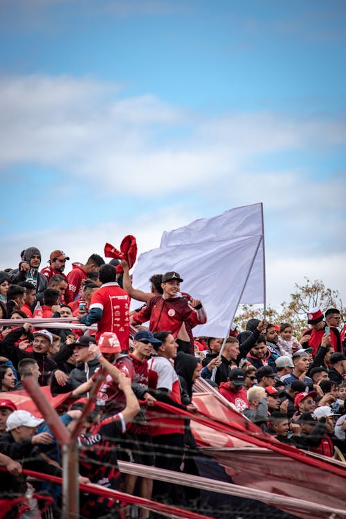 Fotos de stock gratuitas de aficionados al fútbol, animando, audiencia