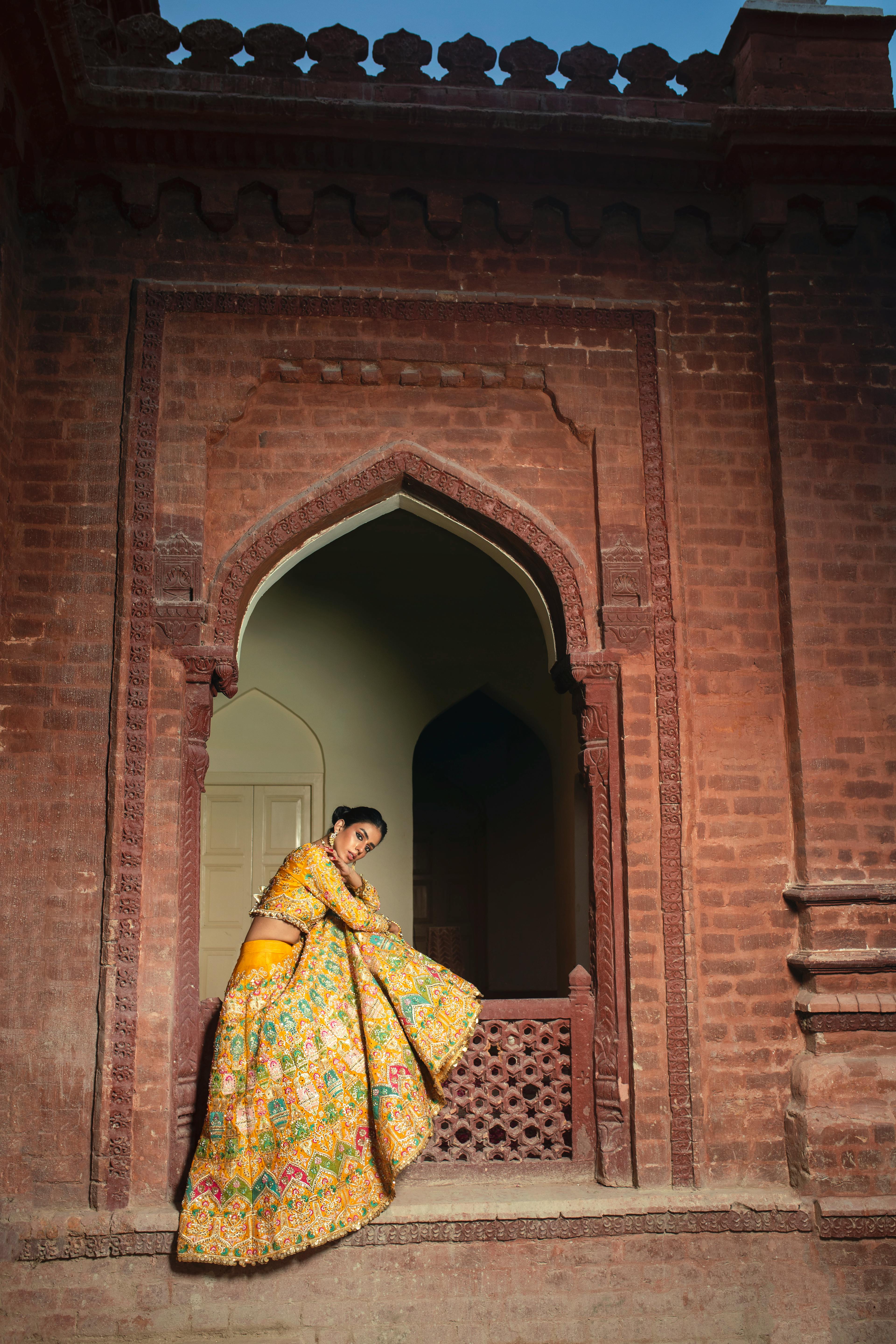 Kreetika Sharma in Kalki pine yellow net lehenga choli | Sisters photoshoot  poses, Indian bride photography poses, Sisters photography poses