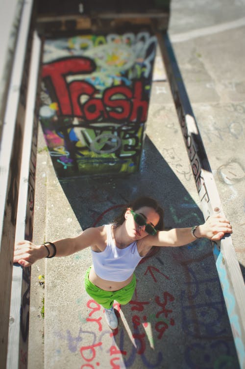 Young Woman Looking Up