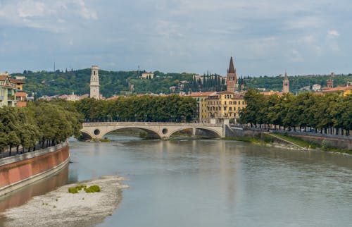 Bridge over River in Verona, Italy