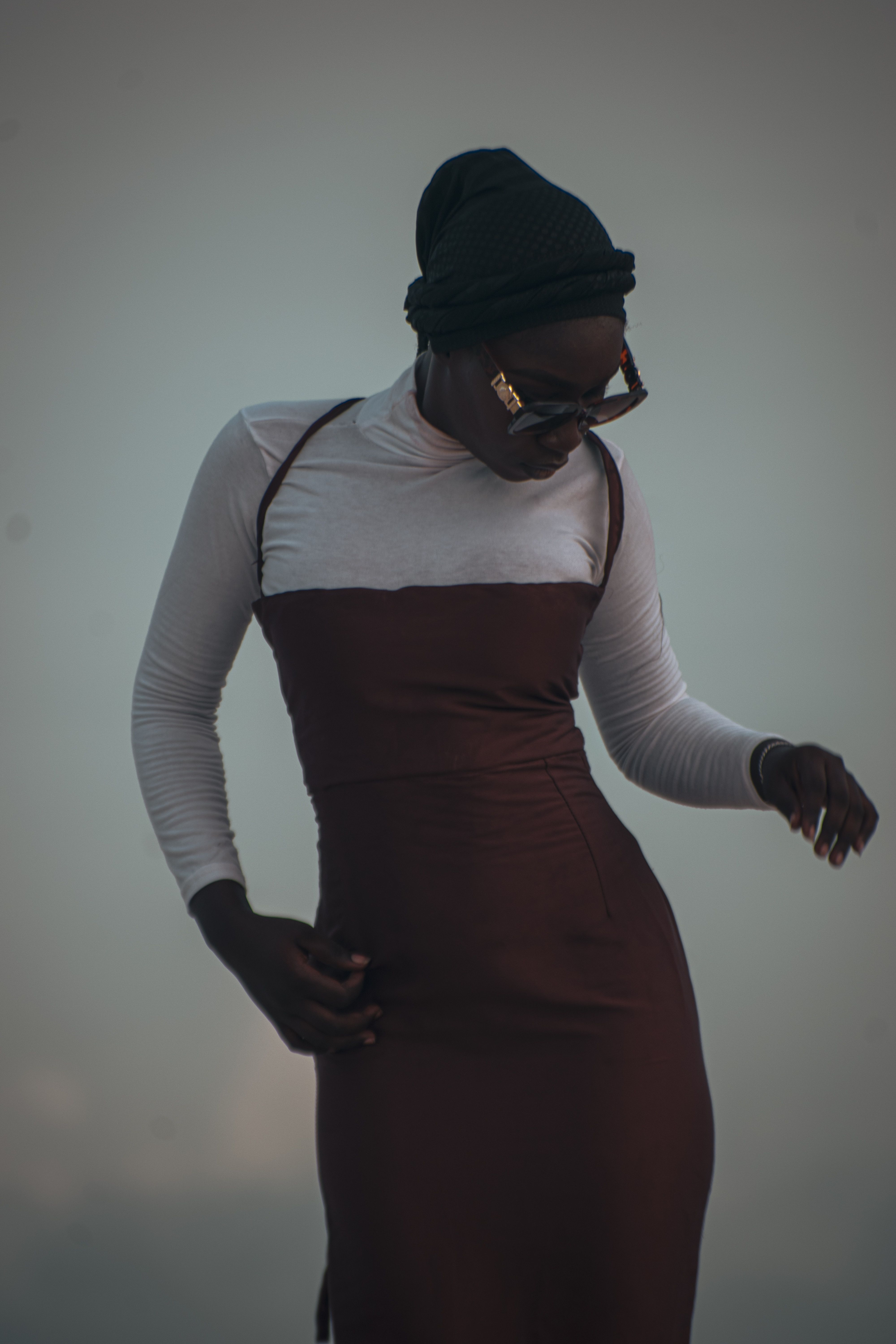 Vestido Midi Canelado